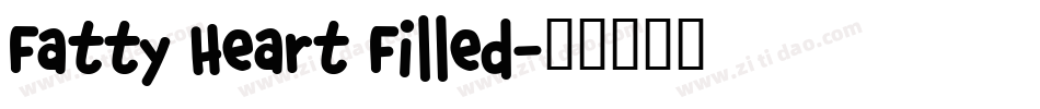 Fatty Heart Filled字体转换
